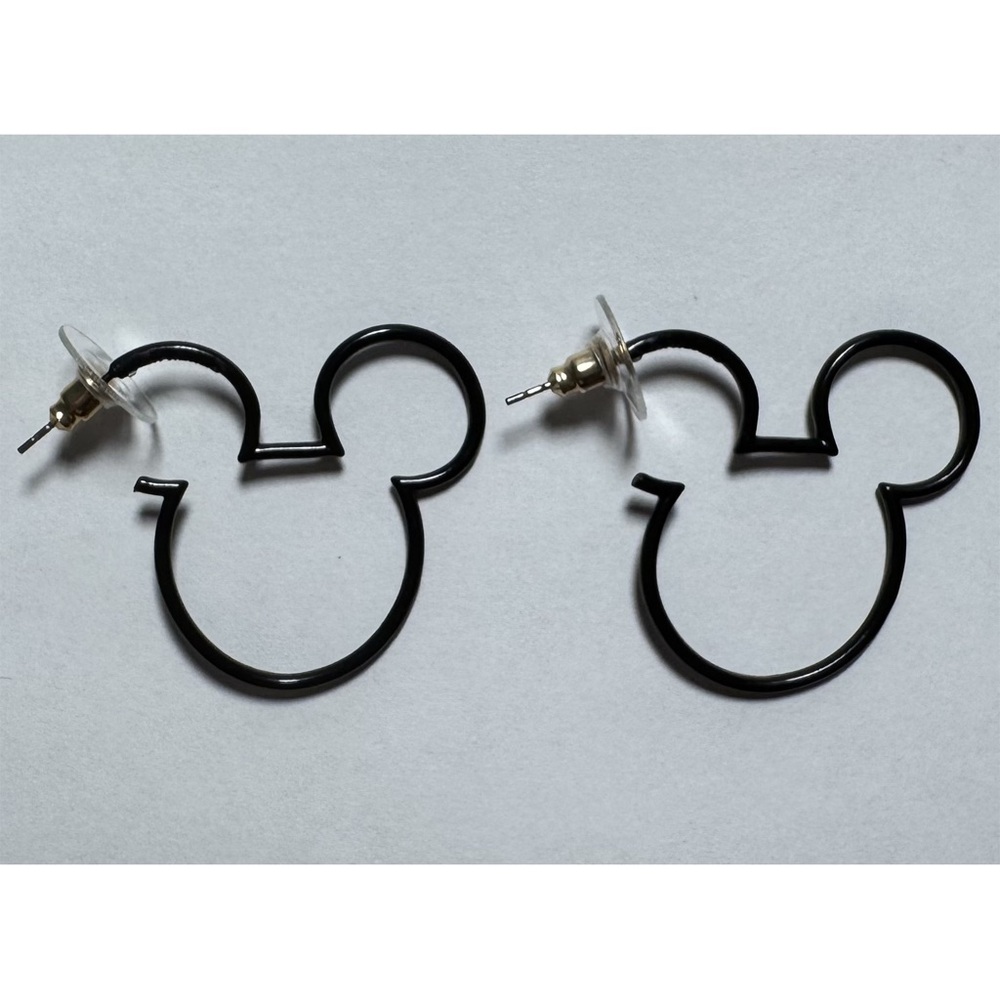 DISNEY X BAUBLEBAR MICKEY MOUSE BLACK OUTLINE EARRINGS